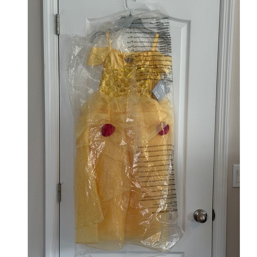 NWT Disney Parks 2020 Deluxe Princess Belle “Castle Collection” Costume Sz 9/10